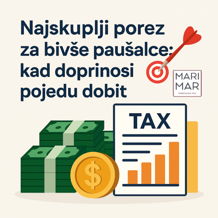 Najskuplji porez za bivše paušalce: kad doprinosi pojedu dobit